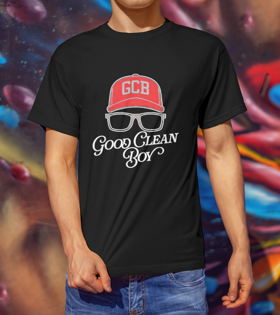 GCB Good Clean Boy Red Cap With Glasses T-Shirt