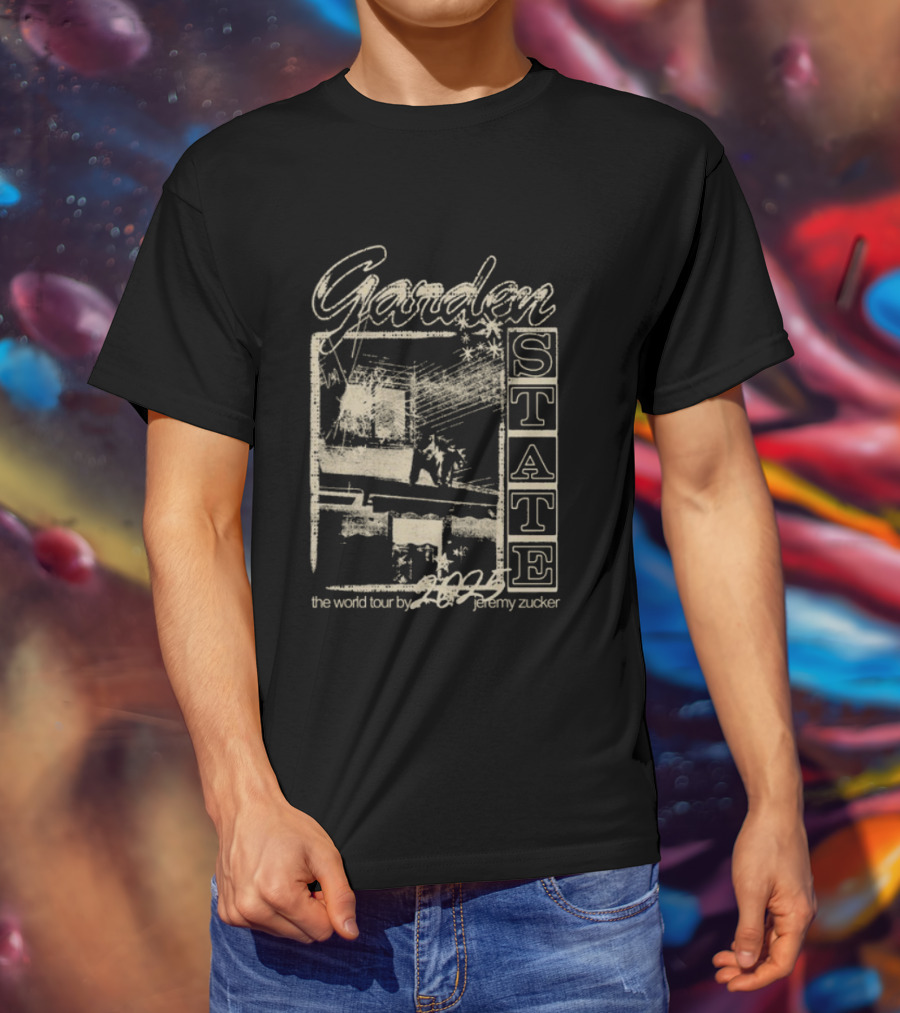 Garden State 2025 Jeremy Zucker World Tour Dates Photo T-Shirt