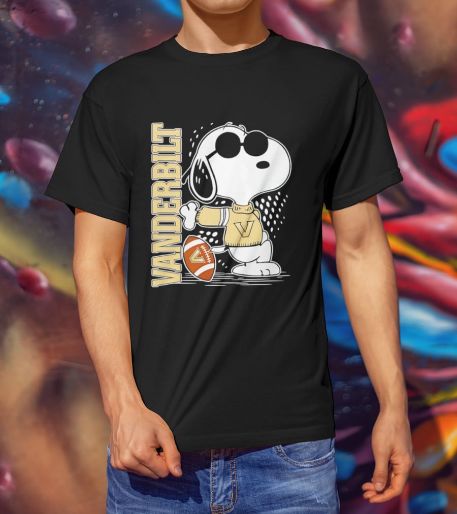 Snoopy Joe Cool Vanderbilt Commodores Football Merchandise Ornament T-Shirt