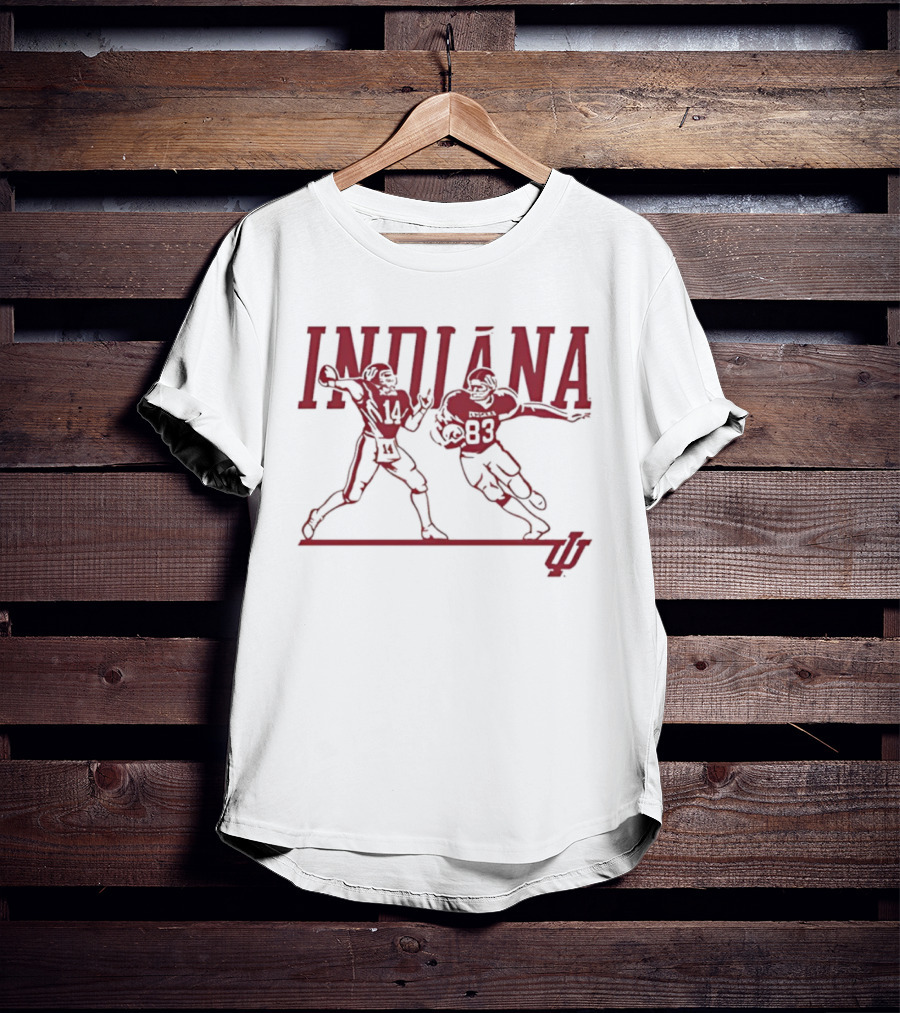 Indiana Football 1983 Players Number 14 And 83 T-Shirt