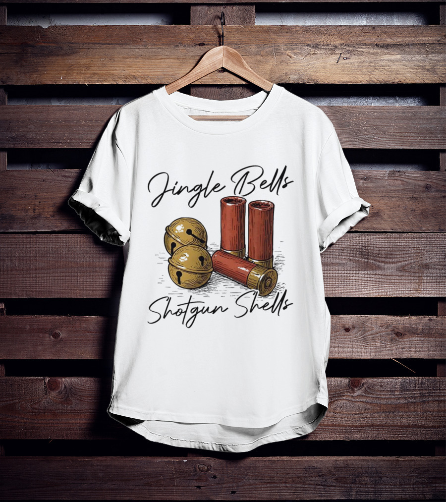 Jingle Bells Shotgun Shells Christmas T-Shirt