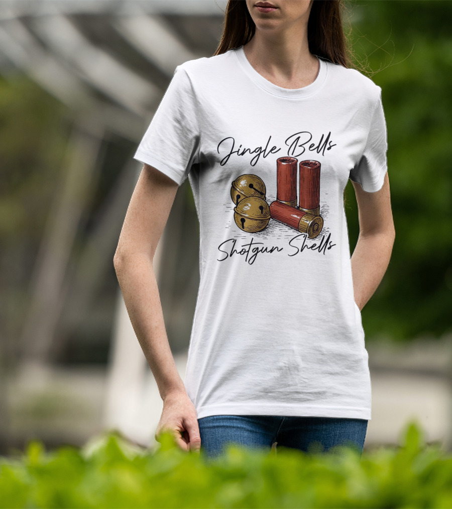 Jingle Bells Shotgun Shells Christmas T-Shirt