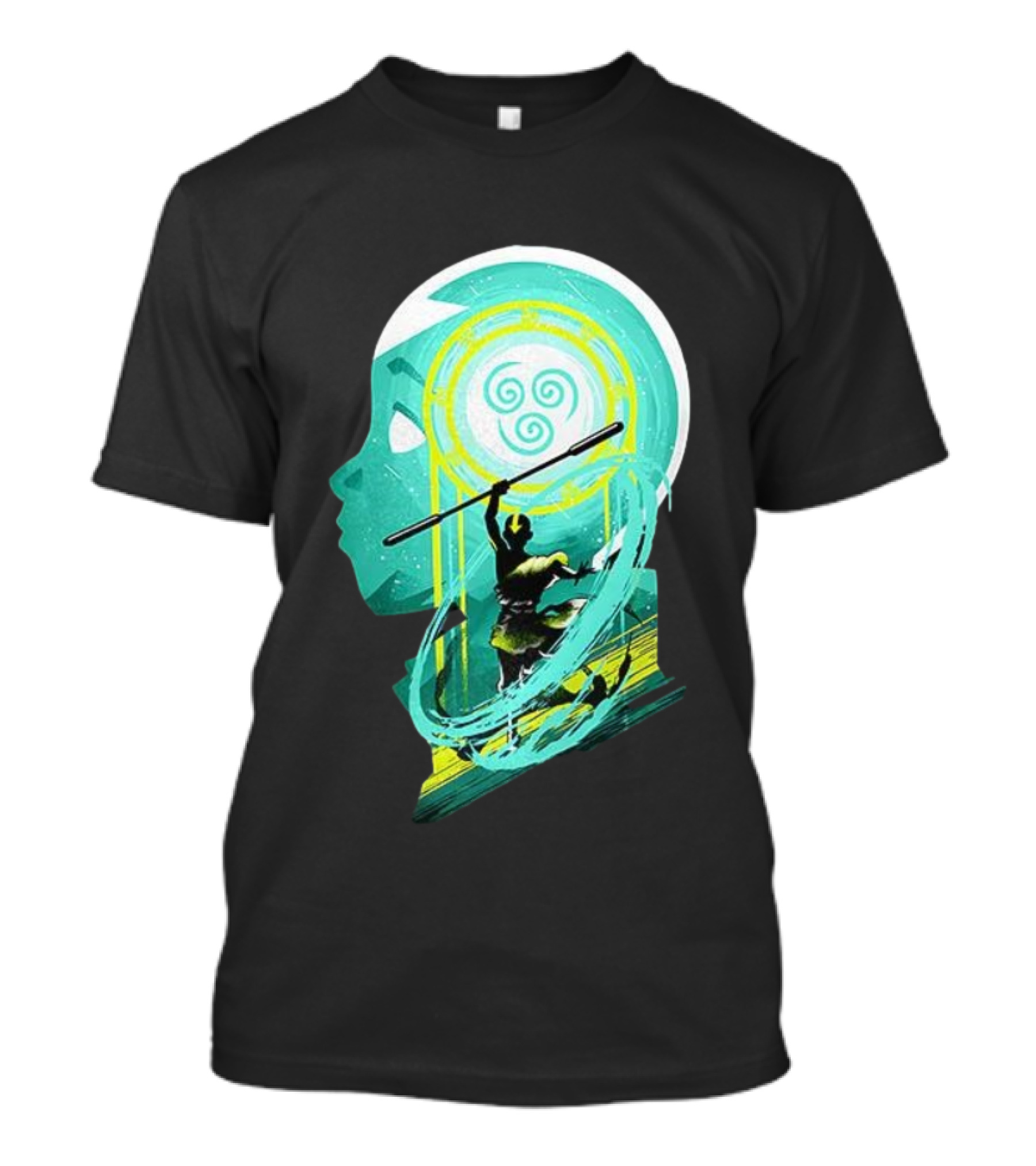 Aang Avatar The Last Airbender Water Tribe Symbol Silhouette T-Shirt