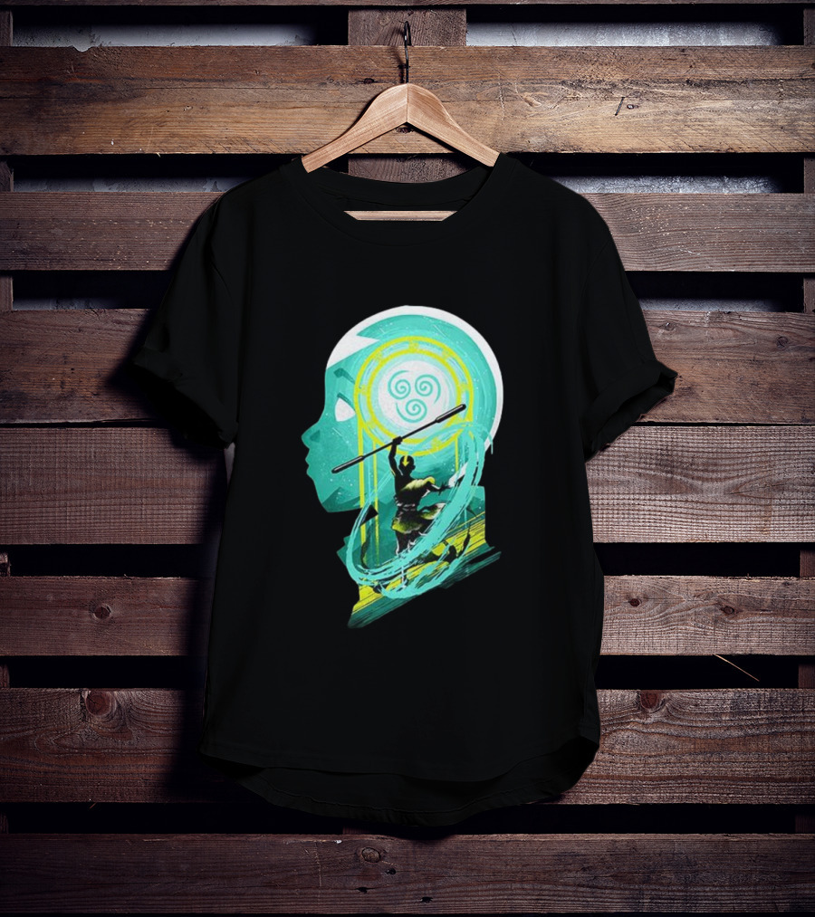 Aang Avatar The Last Airbender Water Tribe Symbol Silhouette T-Shirt
