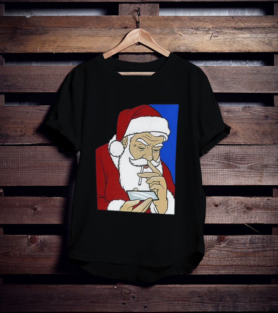 Coke Santa Naughty List Christmas Meme T-Shirt