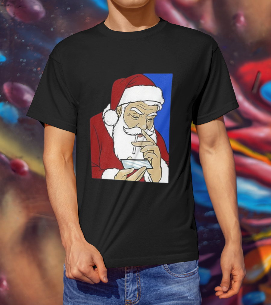 Coke Santa Naughty List Christmas Meme T-Shirt