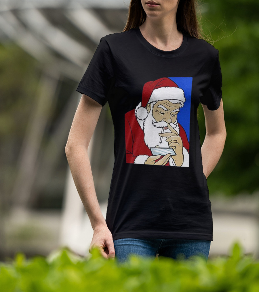 Coke Santa Naughty List Christmas Meme T-Shirt