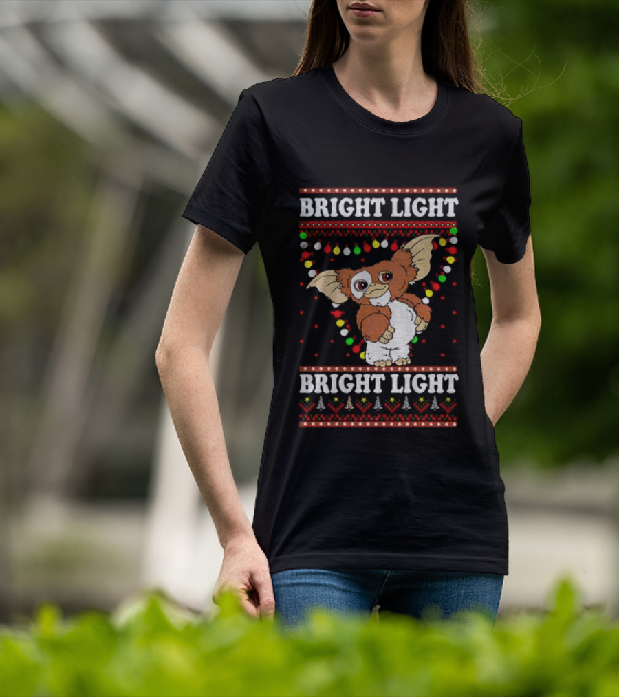 Bright Light Gizmo Gremlins Christmas Lights Sweater T-Shirt
