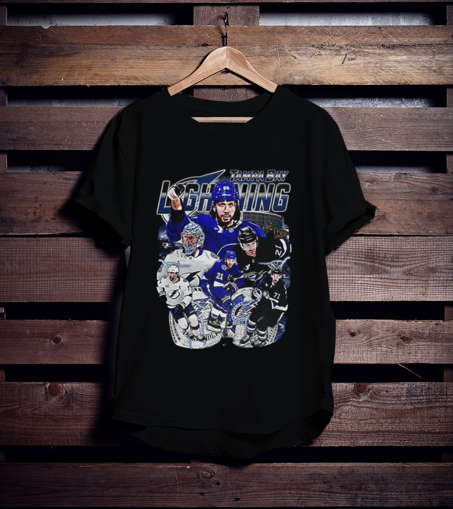 Tampa Bay Lightning Champions Player Montage Team Spirit T-Shirt