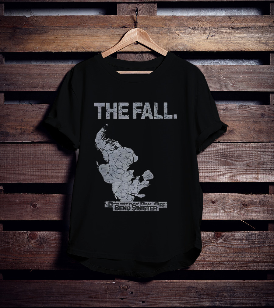 Bend Sinister The Fall Map Cracked Text Style T-Shirt