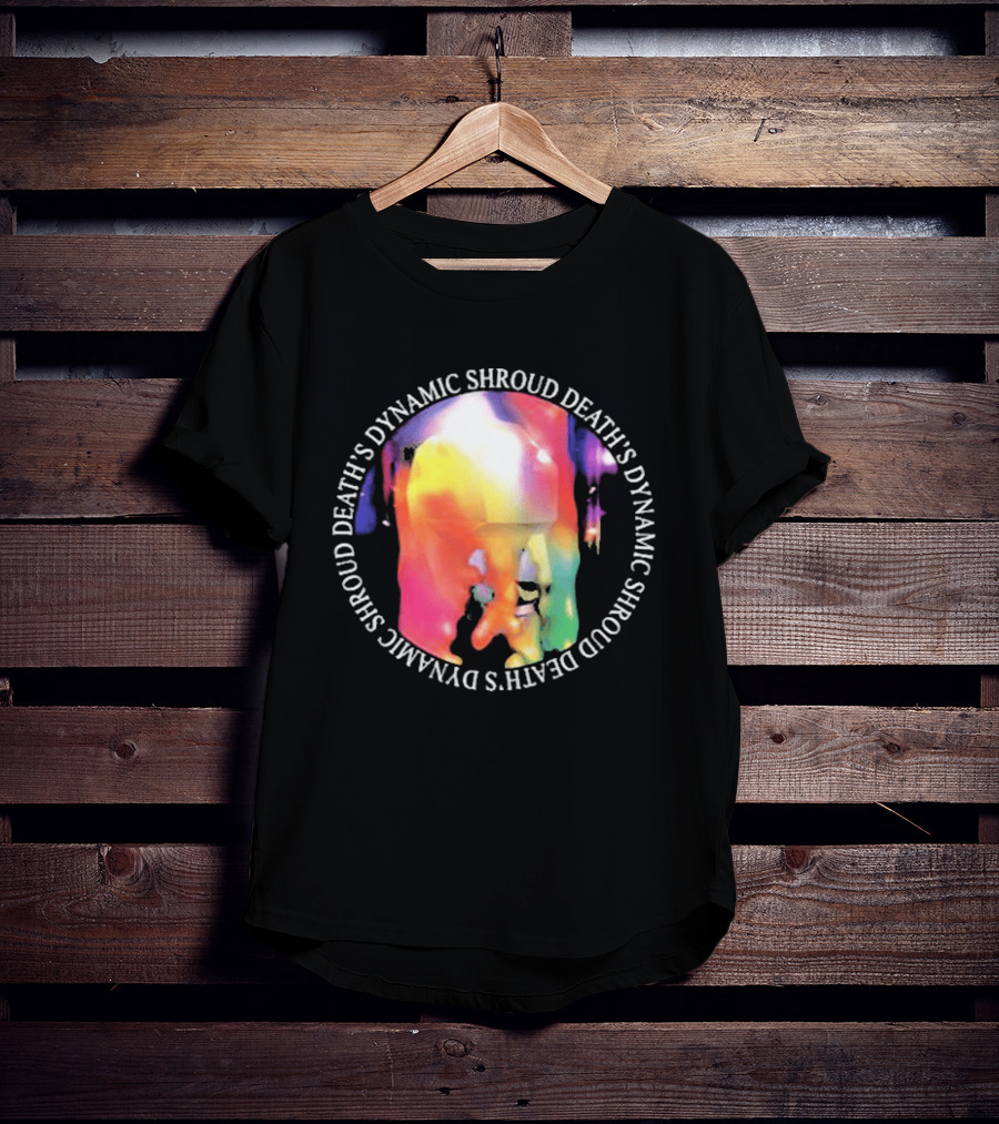 Deaths Dynamic Shroud Heavy Black Heart Colorful Melt T-Shirt