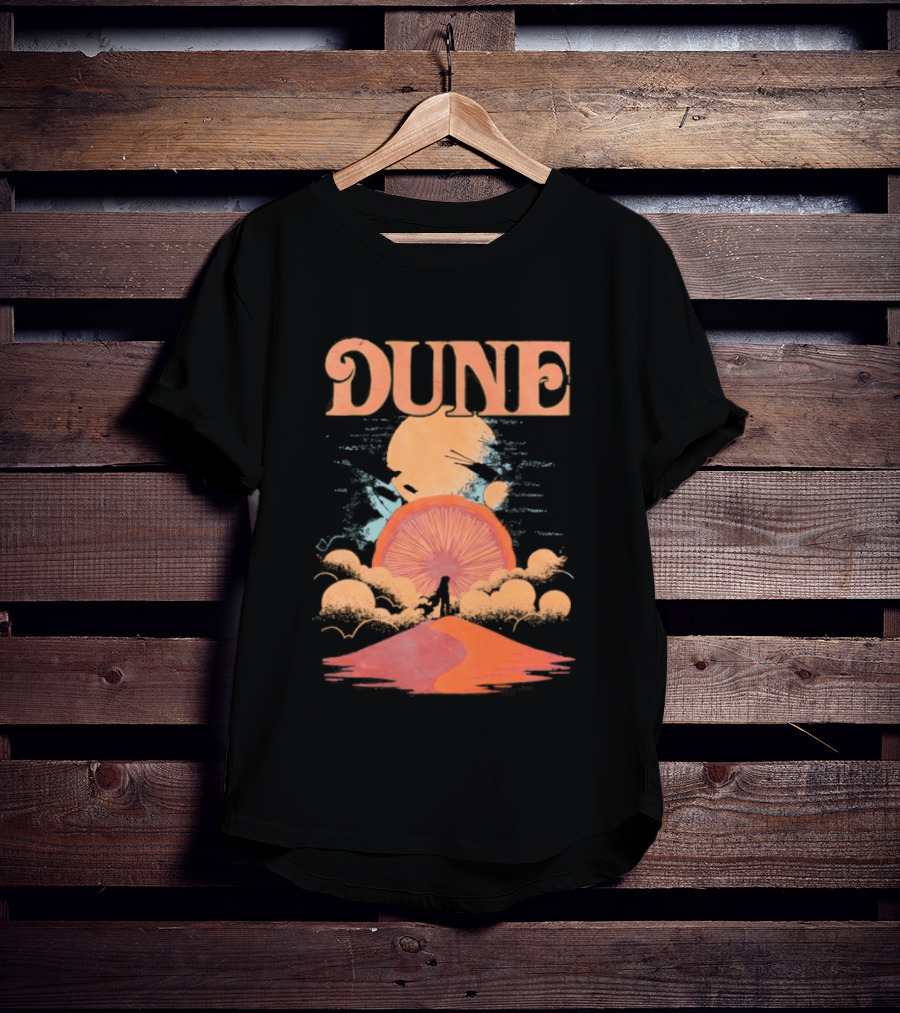 Dune House Atreides Sunset Desert Scene T-Shirt