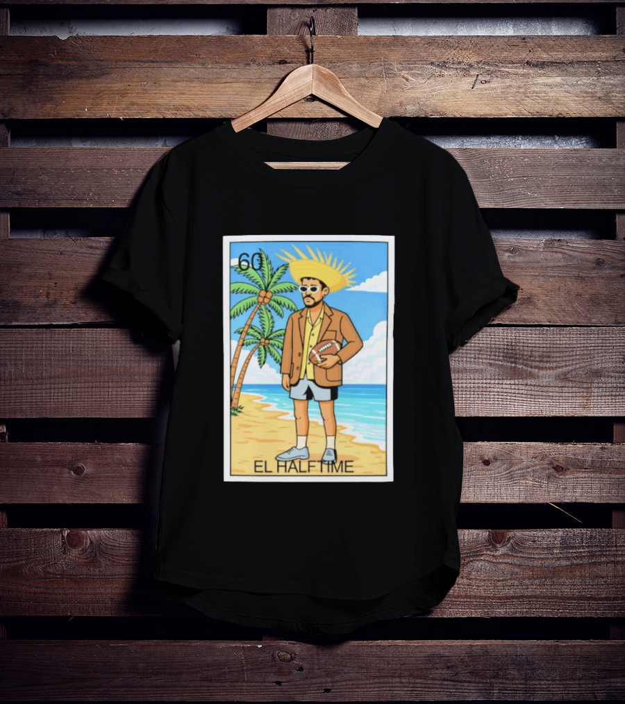 El Halftime 60 Beach Football Guy T-Shirt