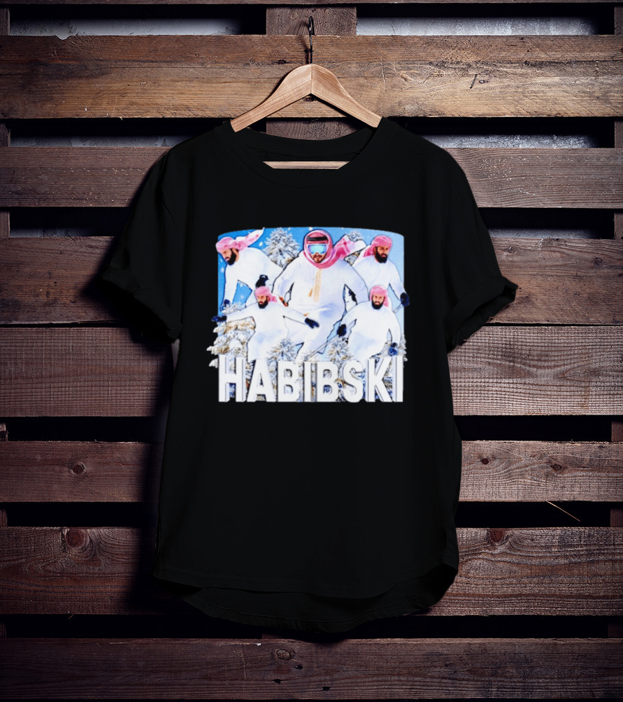 Habibski Habibi Skiing Adventure Winter Fun T-Shirt