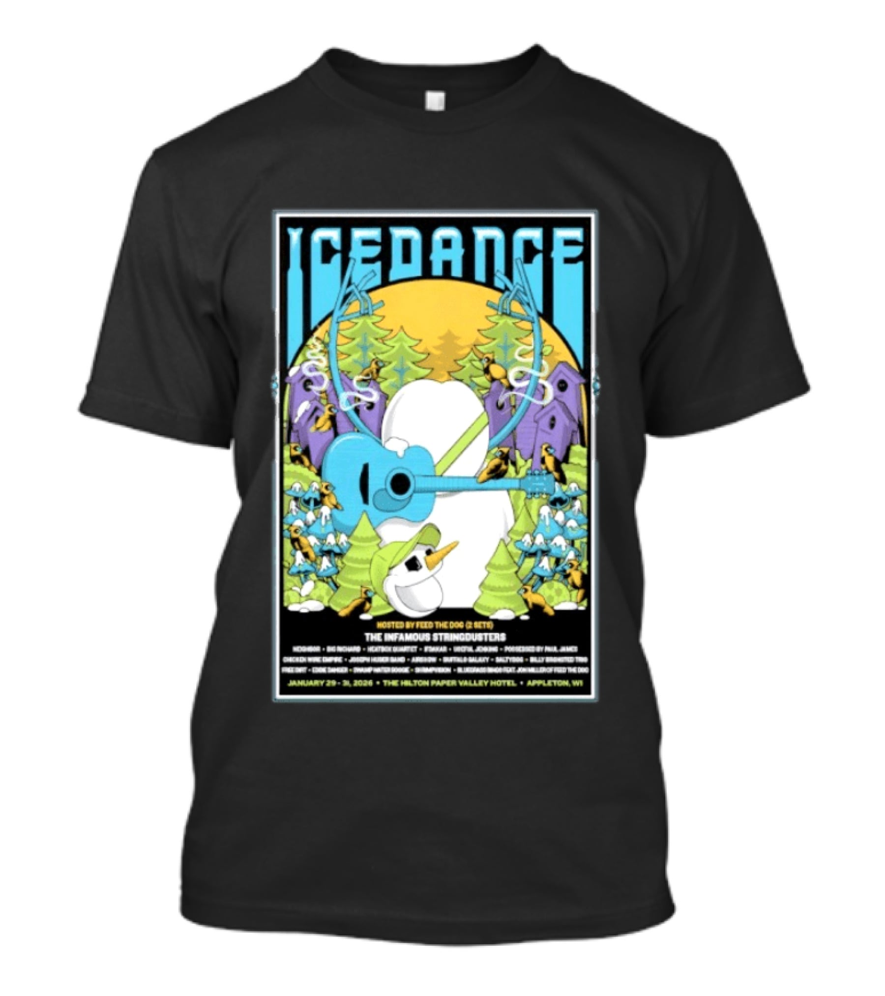 Ice Dance Music Fest Jan 29 31 2026 The Hilton Paper Valley Hotel Appleton Wi T-Shirt