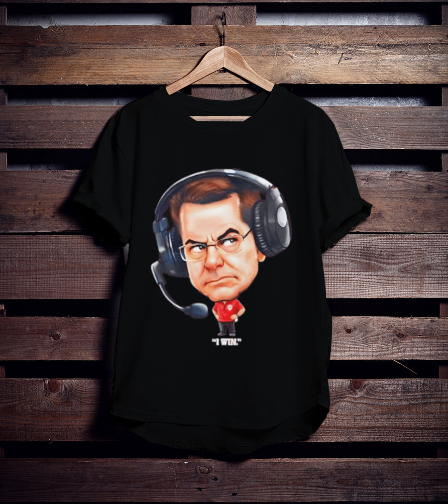 Indiana Hoosiers Coach Cartoon Headset I Won T-Shirt