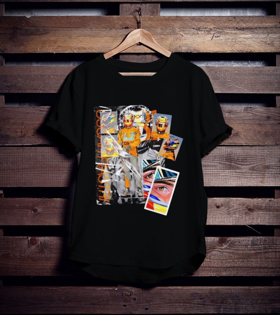 Oscar Piastri McLaren F1 2026 Racing I Enjoy Being Hunted Helmet Suit T-Shirt