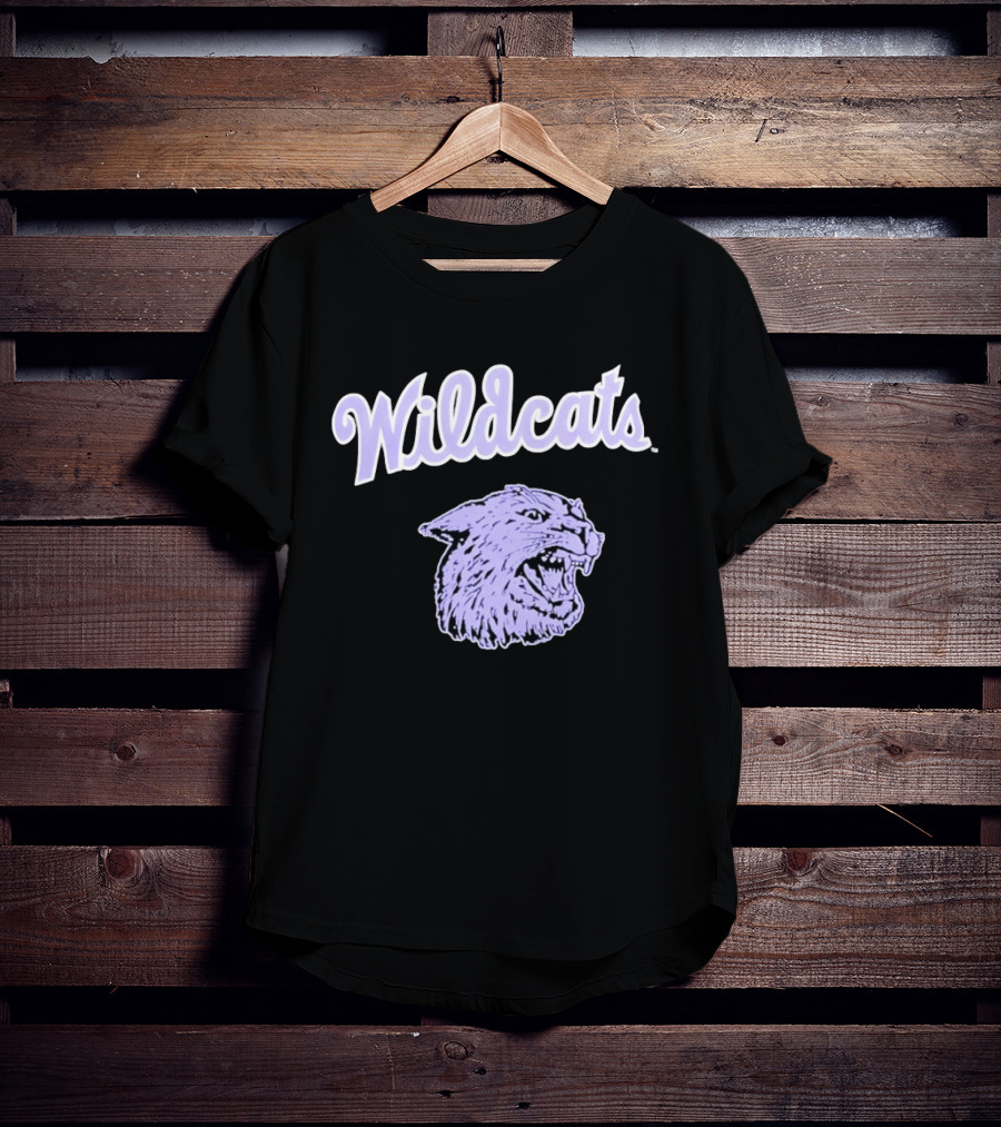Wildcats Wildcat Head Purple T-Shirt