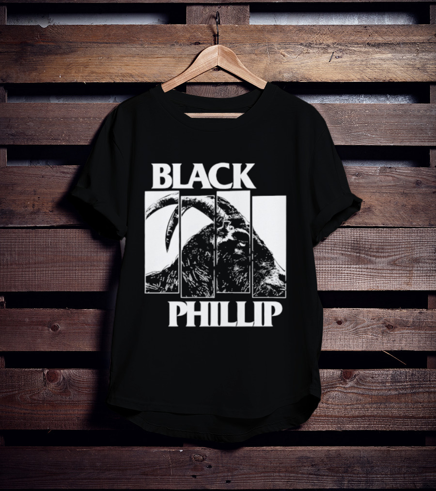 Black Phillip The Witch Goat Black Flag T-Shirt