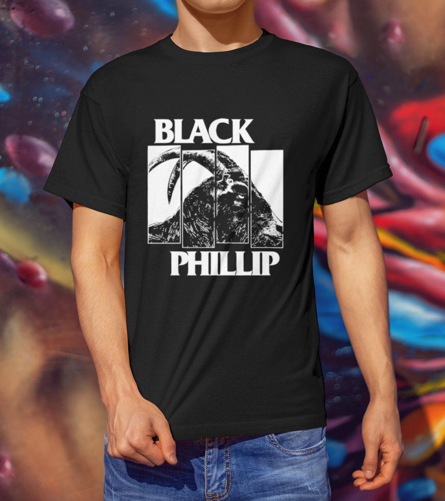 Black Phillip The Witch Goat Black Flag T-Shirt