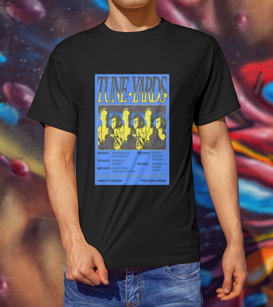 Tune Yards Spring US Tour 2026 With Kassa Overall Tour Dates And Locations T-Shirt