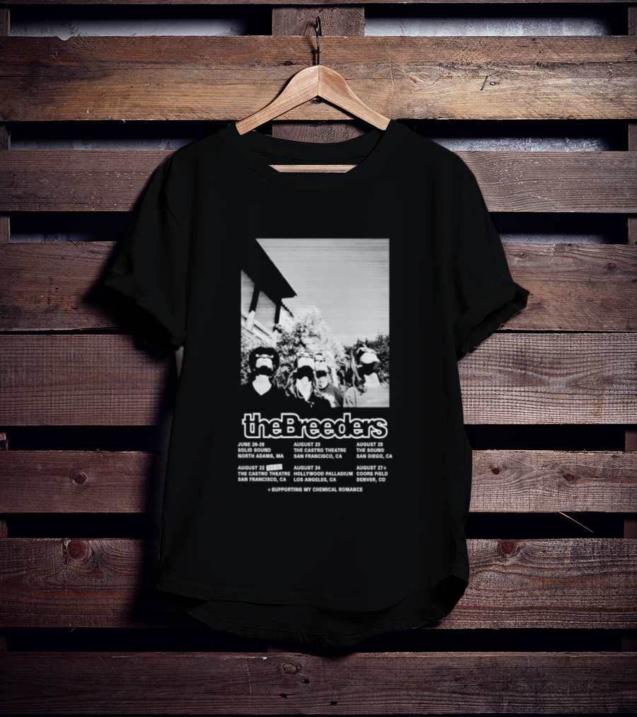 The Breeders 2026 Tour With Eindhoven Dublin Amsterdam Paris London Dates T-Shirt