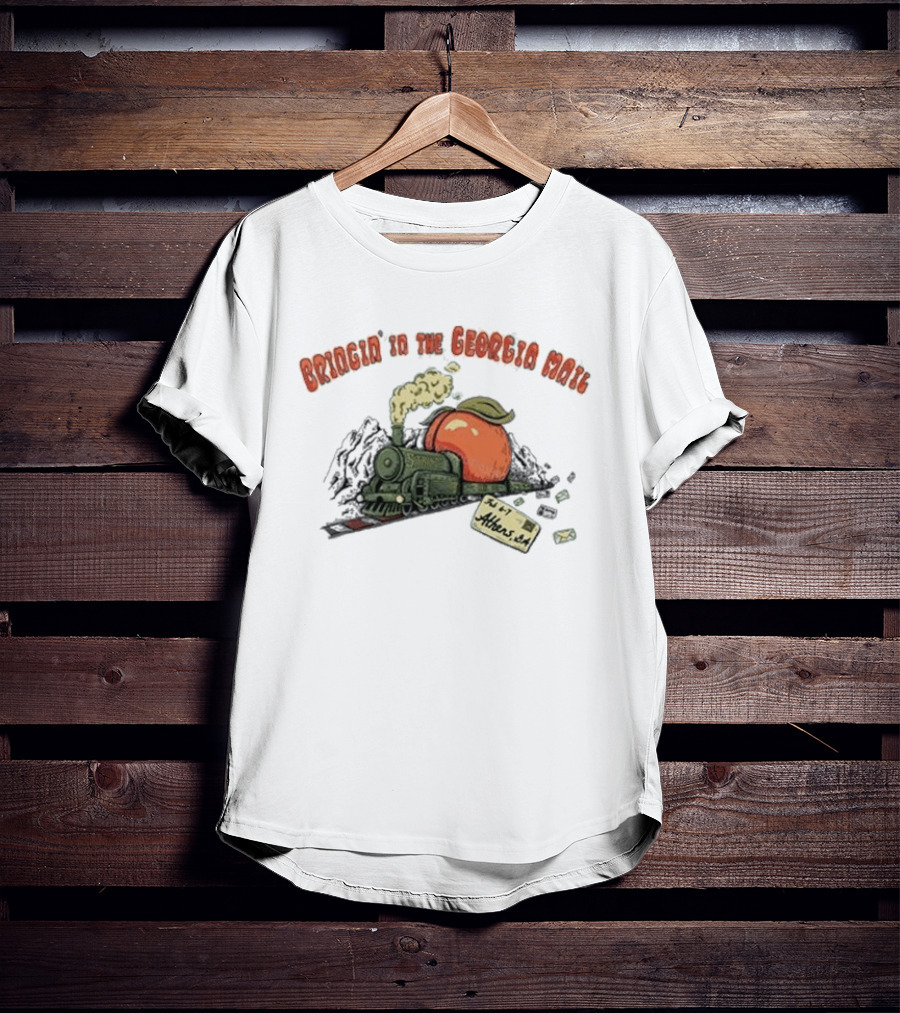 Bringing In The Georgia Mail Train Peach Athens T-Shirt