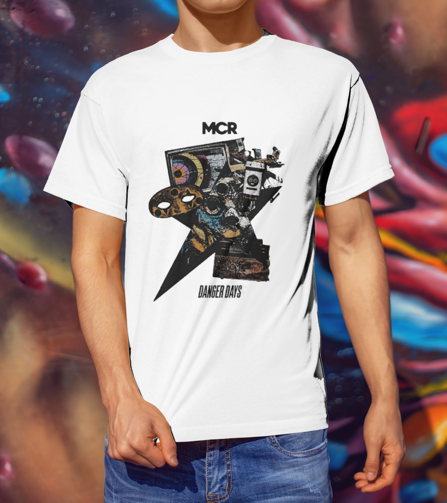MCR Danger Days Collage Target Robot Gaming Controller T-Shirt