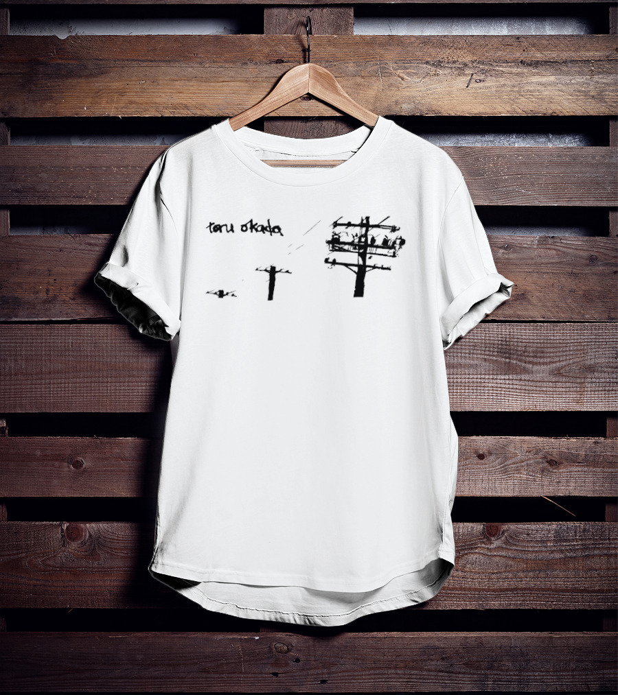 Toru Okada Powerline Japanese Calligraphy T-Shirt