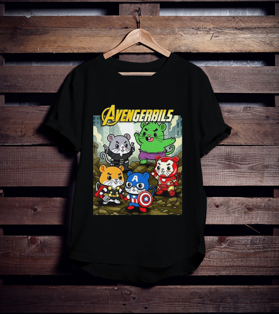 Avengerbils Gerbil Avengers Crossover With Iconic Heroes T-Shirt