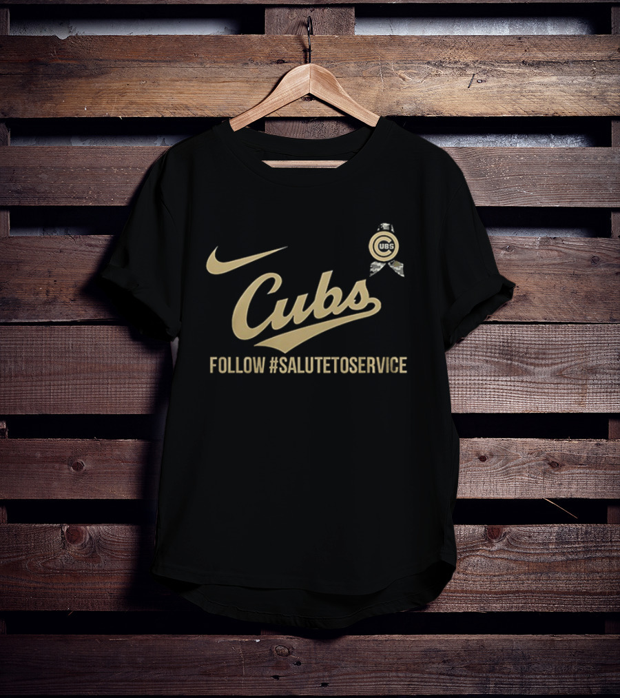 Nike Cubs Follow #SaluteToService Honor Empower Connect Military T-Shirt