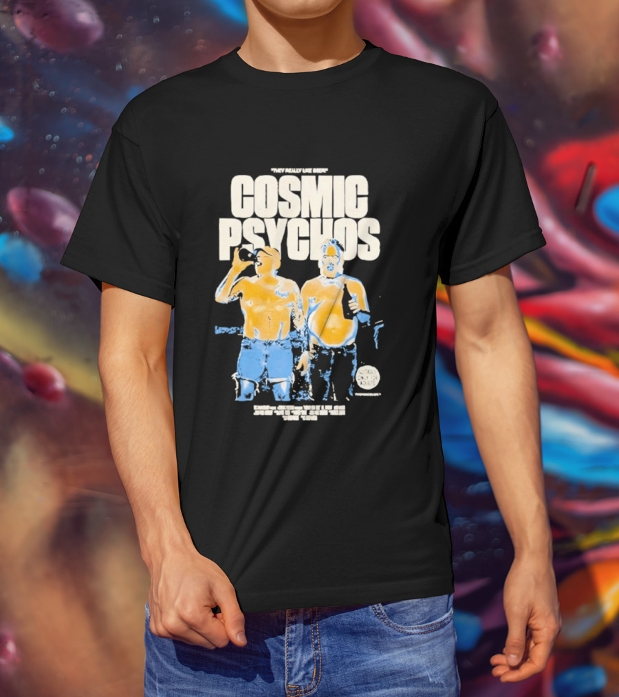 Cosmic Psychos I Really Like Beer Tour 2013 Australia T-Shirt
