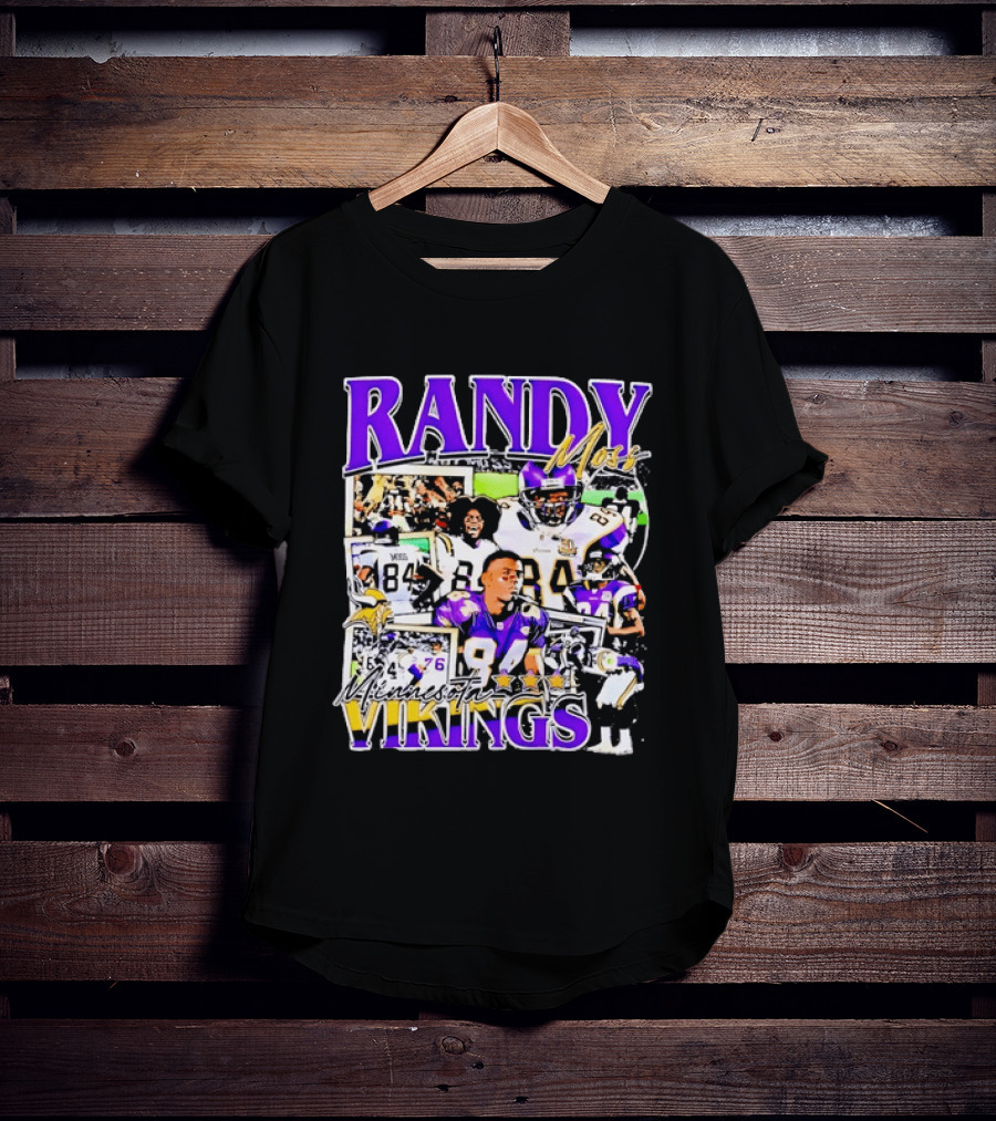 Randy Moss Minnesota Vikings 84 Star Legend NFL Football T-Shirt