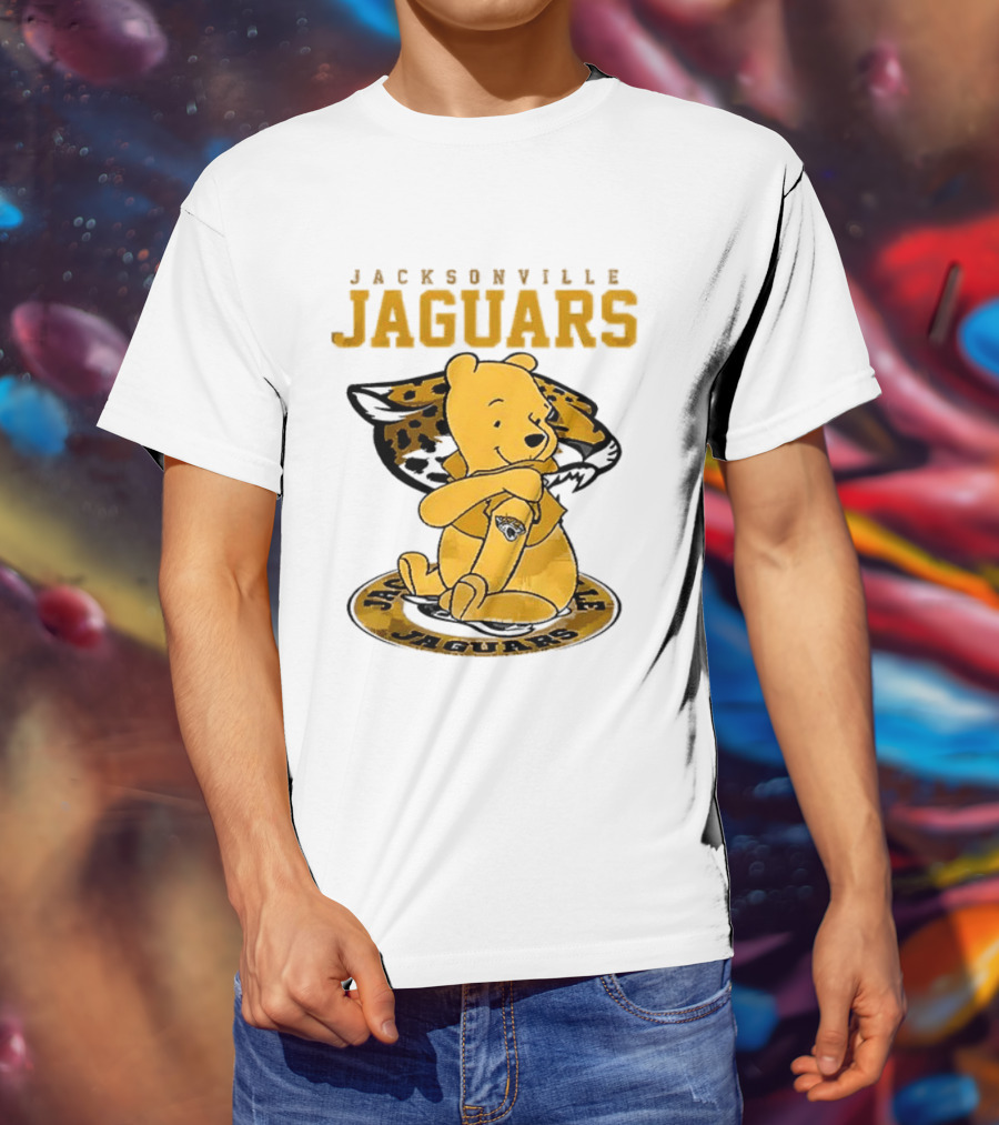 Jacksonville Jaguars Winnie The Pooh 100th Anniversary Collaboration T-Shirt