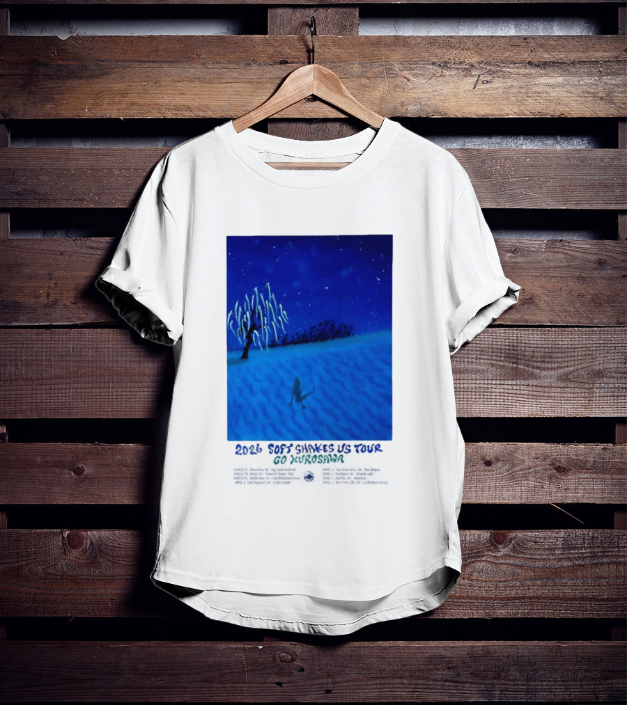 Kikagaku Moyo 2026 Soft Shakes US Tour Goshodaira Night Scene T-Shirt