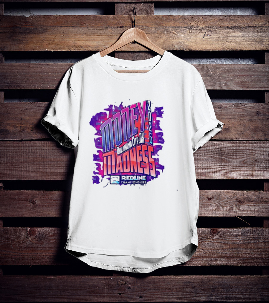 Money Madness 2026 Oklahoma City OK Redline Concept Neon T-Shirt