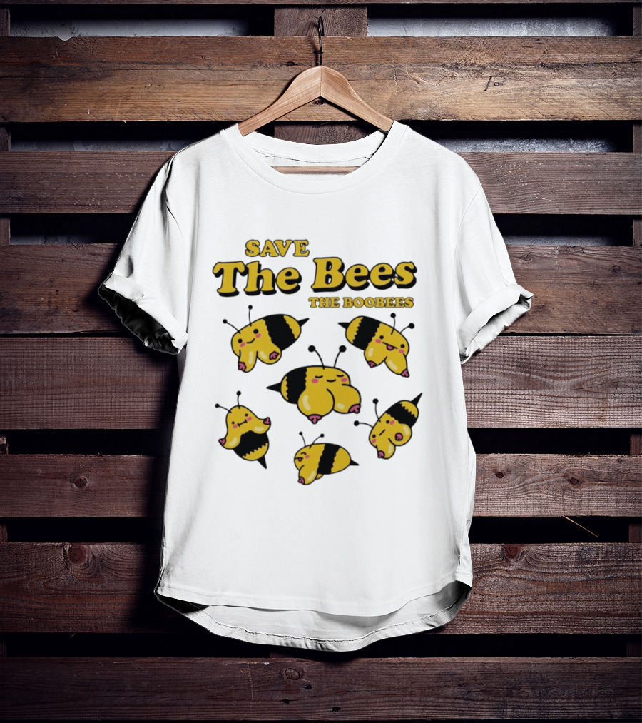 Save The Bees The Boobees Characters Fun T-Shirt