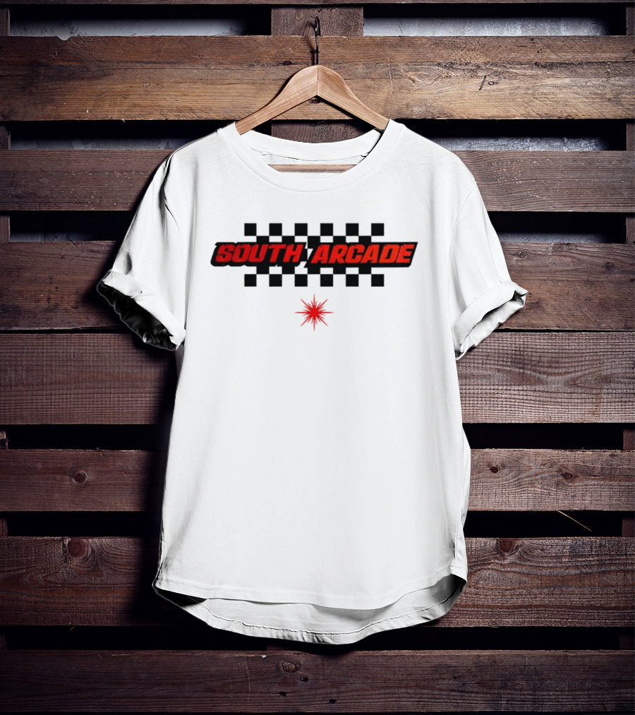 South Arcade Checkered Rock Sound Burst T-Shirt