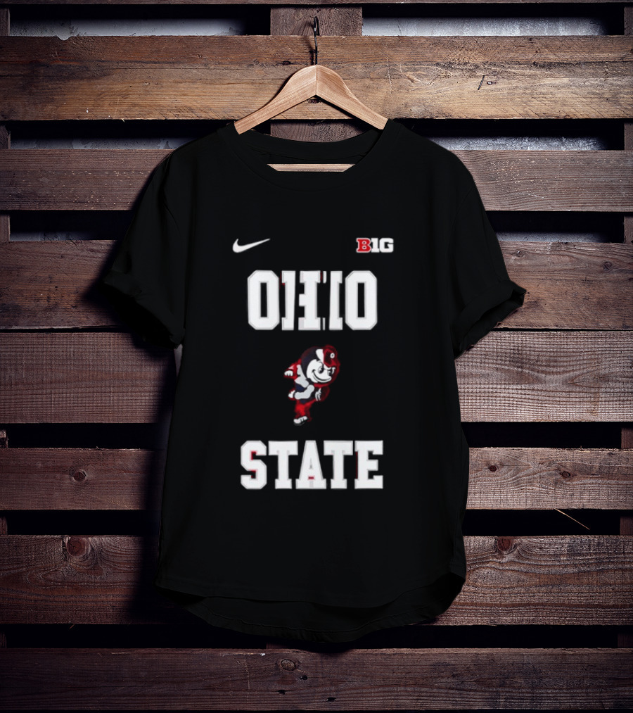 Ohio State Buckeyes Mascot Nike Big Ten 2026 Jim Jackson T-Shirt