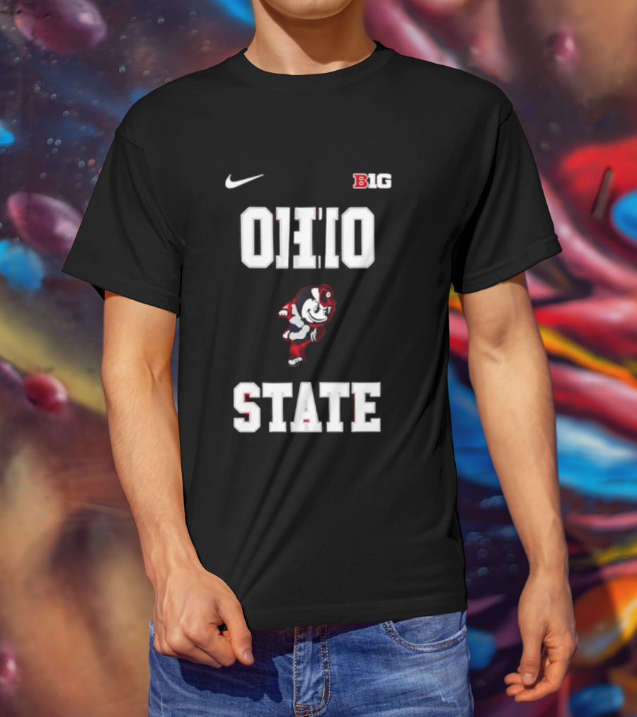 Ohio State Buckeyes Mascot Nike Big Ten 2026 Jim Jackson T-Shirt