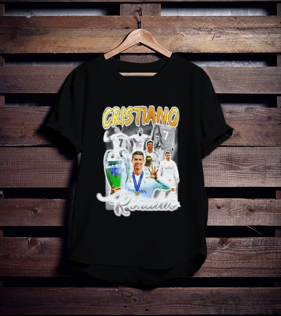 Cristiano Ronaldo 7 Real Madrid UEFA Champions League T-Shirt