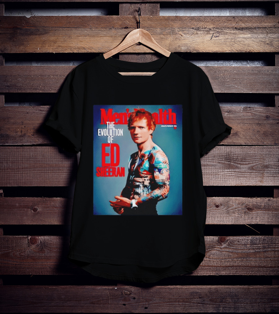 Men's Health UK January February Issue The Evolution Of Ed Sheeran T-Shirt