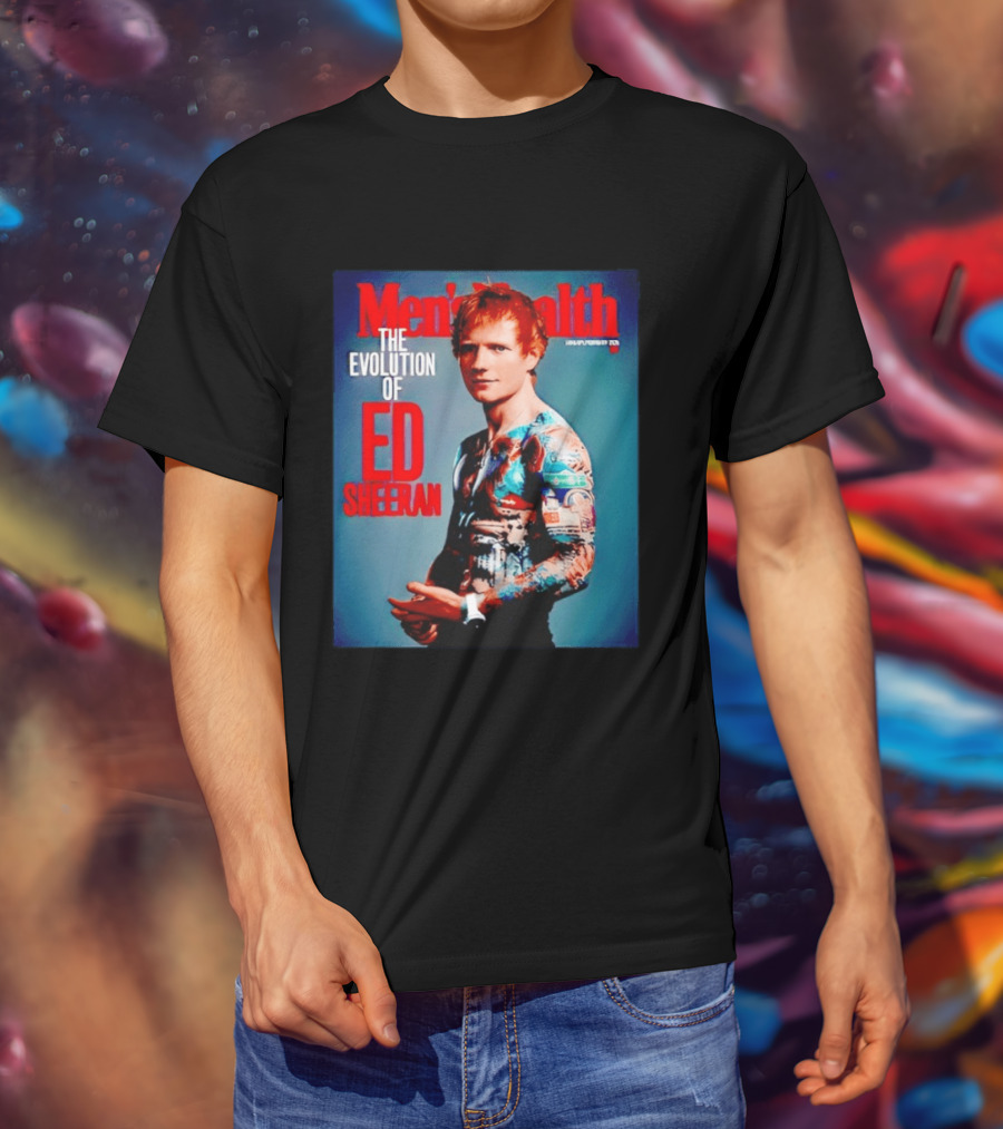 Men's Health UK January February Issue The Evolution Of Ed Sheeran T-Shirt