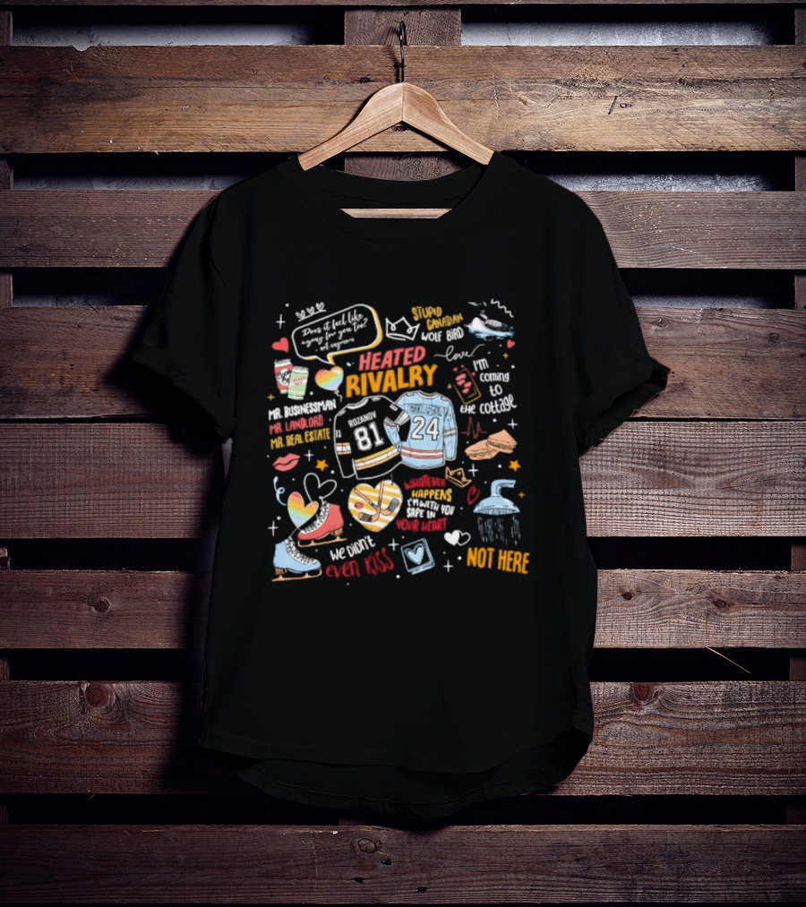 Heated Rivalry Mr.Businessman Love Confession 81 Vs 24 We Didn't Even Kiss Shower Not Here T-Shirt