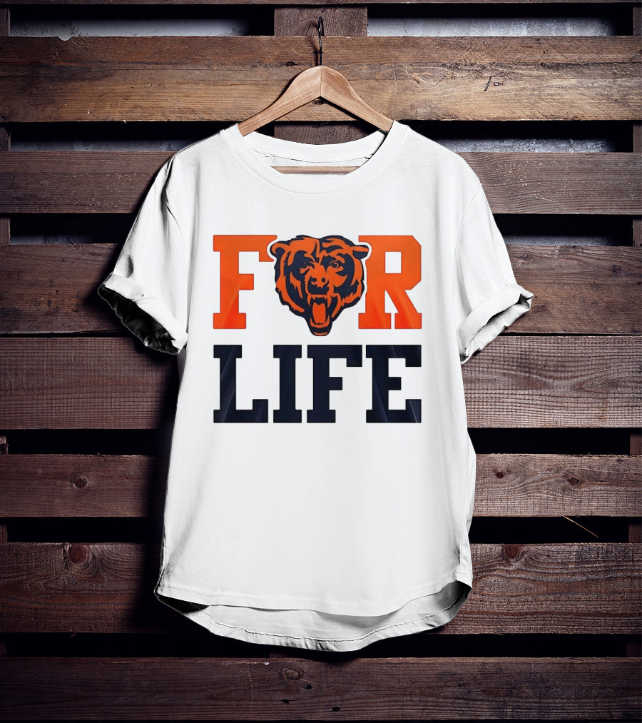 Chicago Bears I Bleed Blue And Orange For Life T-Shirt