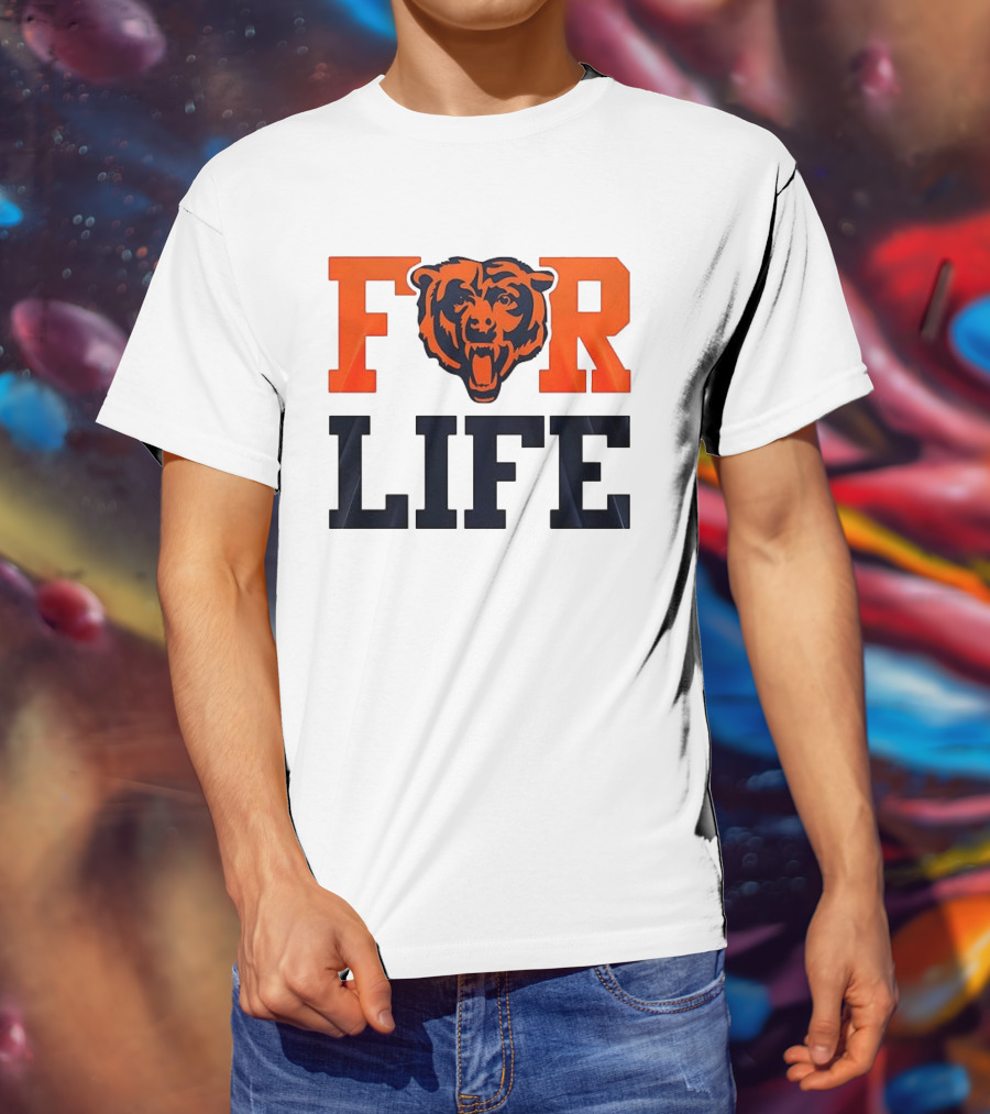 Chicago Bears I Bleed Blue And Orange For Life T-Shirt