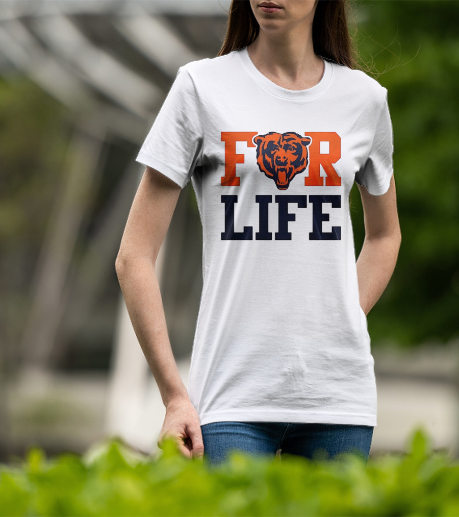 Chicago Bears I Bleed Blue And Orange For Life T-Shirt