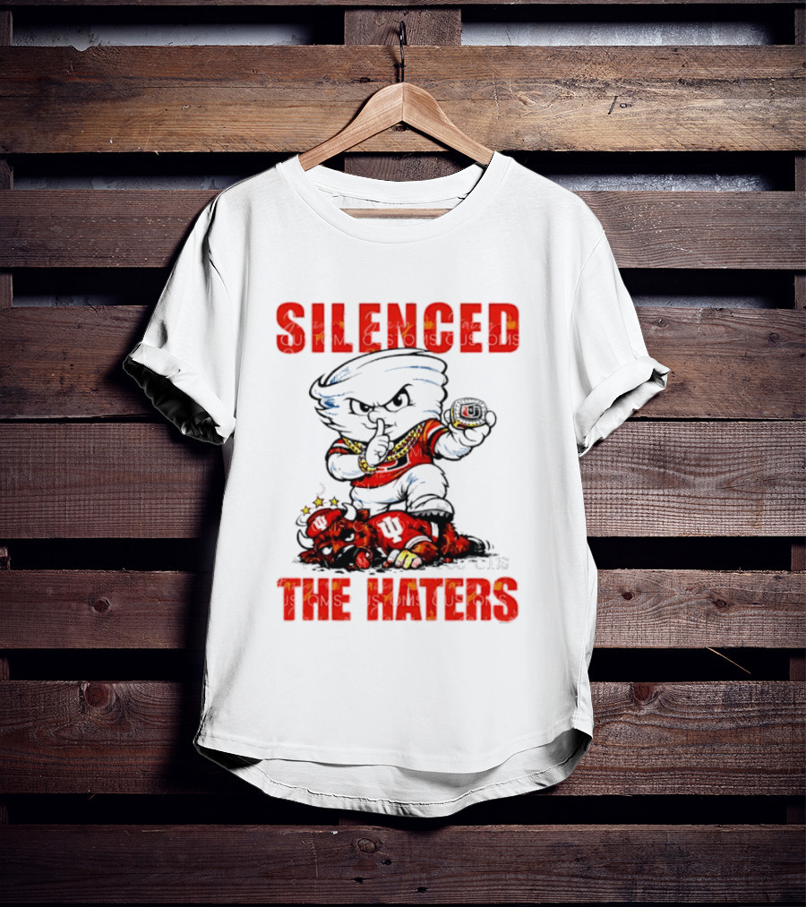 Miami Hurricanes Silenced The Haters Bold Cartoon T-Shirt