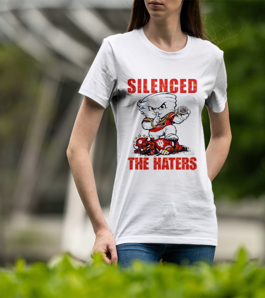 Miami Hurricanes Silenced The Haters Bold Cartoon T-Shirt
