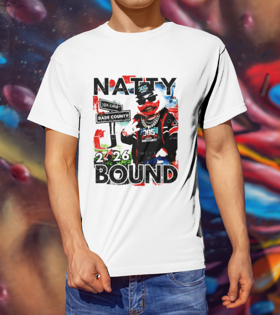 Natty Bound 2026 Miami Hurricanes Sebastian The Ibis Dade County Da Crib 305 T-Shirt